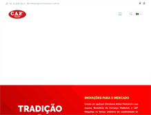 Tablet Screenshot of cafmaquinas.com.br